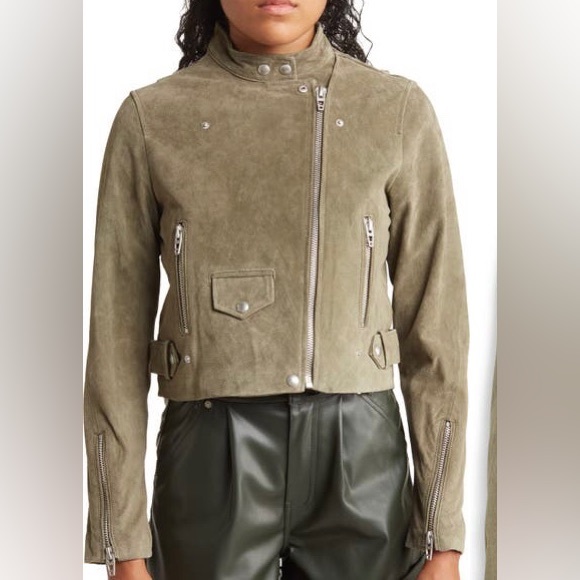Blank NYC Suede Moto Jacket (Size Medium) NWT - Picture 2 of 15